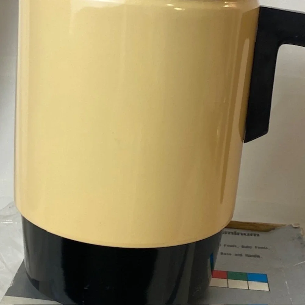 Vintage Nanco Electric Hot Pot 4 Cup Harvest Gold Enameled Aluminum 3C-402 New